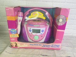 Vintage Barbie Karaoke Sing Along With Me CD Player With Microphone NEW ... - $148.50