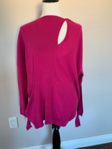 EUC COSTUME NATIONAL Cotton and Cashmere Blend Magenta Oversized Sweater... - £157.52 GBP