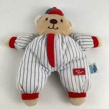 Oshkosh Baby B&#39;gosh 10&quot; Plush Stuffed Animal Doll Baseball Bear Toy Vintage 80s - £132.96 GBP