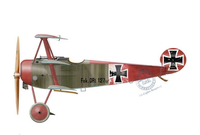 INSTANT Download. Paper Craft - WWI Focker DRI V3