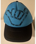 Hawaiian Headwear Hat Cap &quot;Hang Loose&quot; Blue And Black Mesh Trucker Adjus... - $16.39 CAD