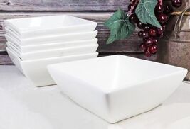 Ebros Pack Of 6 Kitchen &amp; Dining Modern Design Porcelain Square Bowls 18... - €33,57 EUR