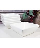 Ebros Pack Of 6 Kitchen &amp; Dining Modern Design Porcelain Square Bowls 18... - $709.16 MXN