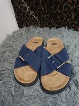 Mens Shoes F&amp;F Size 7 UK Blue Sandals - £14.34 GBP