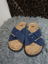 Mens Shoes F&amp;F Size 7 UK Blue Sandals - £14.16 GBP