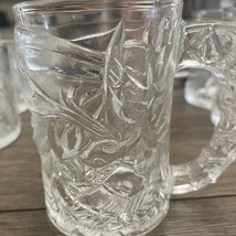 1995 Batman Forever BATMAN McDonald&#39;s Glass Embossed Mug Vintage Made in... - £6.06 GBP