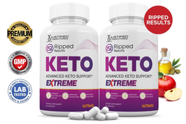 Ripped Result Keto ACV Extreme Pills 1675MG Stronger Thn Gummy Keto Supp... - £44.44 GBP