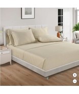 Pure Earth Sheet Set Cream Lila Organic 6-Piece 300 Thread Count Soft - $137.20 CAD+