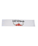 NEW &quot;Fall Blessings&quot; Pumpkin Pillow Wrap Cover Case 37 x 8 inches cotton... - £7.13 GBP