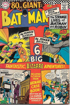 Batman Comic Book #182, DC Comics 1966 FINE+ 80 Page Giant #24 - £42.39 GBP