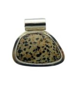 JASPER SOLITAIRE PENDANT REAL SOLID .925 STERLING SILVER 31.3 g - $3,001.42 MXN