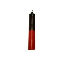 9 Black/ Red Pillar Candle - $194.42 MXN