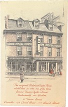 Oyster House, Boston, Massachusetts, vintage postcard 1949 - $11.99