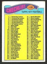 1977 Topps Football Card #67 Unmarked 1st Series Checklist Cards # 1-132 g/vg !  - £0.59 GBP