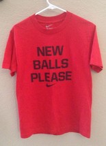 Men&#39;s NIKE GRAPHIC Running Football Basketball Red sz S t-shirt - $5.93