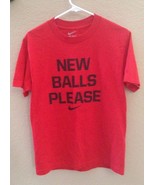 Men&#39;s NIKE GRAPHIC Running Football Basketball Red sz S t-shirt - £11.89 GBP