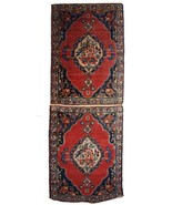 Handmade antique collectible Persian Tabriz double mat rug 1.7&#39; x 4.7&#39; (... - $442.75 CAD
