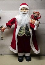 Northlight 36&quot; Holly Berry Santa Claus with Presents and Gift Bag Christ... - $124.89