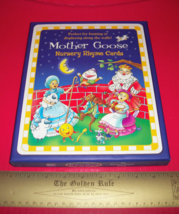 Education Gift Child Activity Mother Goose 26 Nursery Rhyme Cards Set Ar... - $23.74