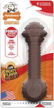 [Pack of 4] Nylabone Essentials Power Chew Barbell Meaty Medley Flavor Medium... - £41.04 GBP