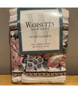 Vintage Wamsutta King Supercale Plus Percale Eloquence Floral Pair Pillo... - €25,66 EUR