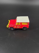 Vintage Matchbox 1987  Red Land Rover Ninety Red Valley Camp Diecast 1:62 - £6.35 GBP