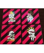 ED HARDY SET OF FOUR LIMITED EDITION GLASS COASTERS - $50.00