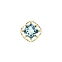 Jewelry of Venus fire Pendant of Goddess Athena Sky blue topaz gold pendant - £556.35 GBP