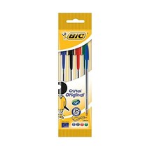 BiC Cristal Original 1.0 mm Ball Pen - Multi-coloured, Pack of 4  - $9.00