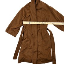 Worthington Womens Tortoise Brown Long Sleeve Belted Trench Coat Petite ... - $17.81