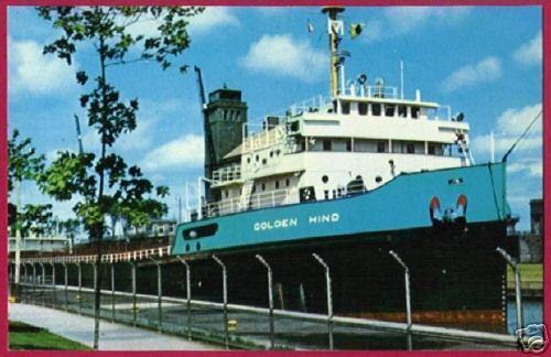 Primary image for FREIGHTER GOLDEN HIND Great Lakes Ship Soo Michigan MI