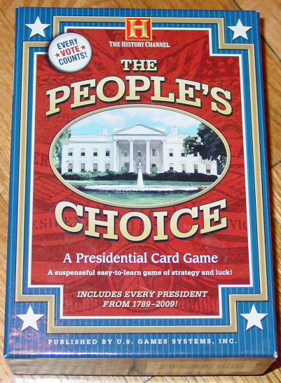 PEOPLES CHOICE PRESIDENTIAL CARD GAME HISTORY CHANNEL 2004 US GAMES COMPLE - $15.00