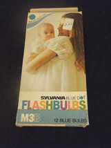 Pack of 12 Sylvania M3B Blue Dot Blue Flashbulbs - $14.00