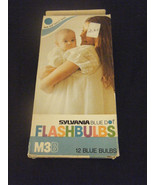Pack of 12 Sylvania M3B Blue Dot Blue Flashbulbs - £11.19 GBP