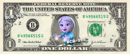 ELSA doing Magic on REAL Dollar Bill FROZEN Collectible Celebrity Cash Gift Mone - £5.23 GBP
