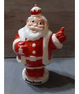 Fannie Farmer Vintage King Santa Bank Christmas Decoration Plastic 1950s... - £45.30 GBP