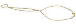 Delicate Gold Chain Slave Anklet with Chain Toe Ring Attached - £15.75 GBP