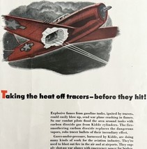 Kidde Anti Tracer Tank 1940s Advertisement Lithograph Military Plane #1 ... - $49.99