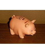 AYRES ASSOC Plastic PIGGY COIN BANK w Stopper EVERY PENNY COUNTS Valley ... - £10.45 GBP