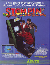 Stompin Arcade FLYER Original Video Game 1986 Retro Vintage Artwork Promo - $27.55