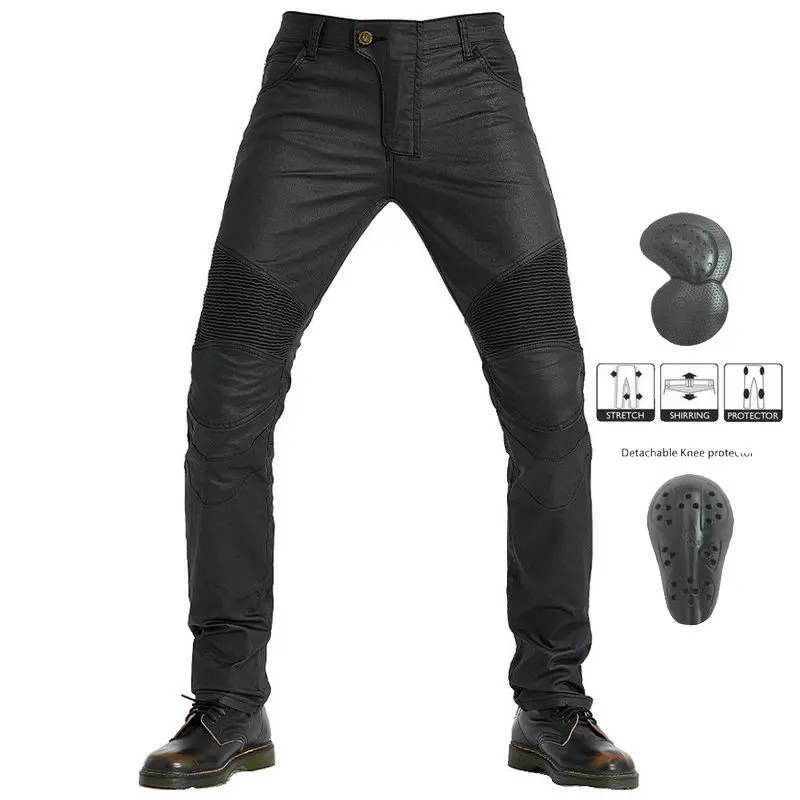 Motorcycle Coated Upgraded Waterproof Riding Jeans Locomotive Knight Casual - £75.08 GBP+