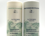 Wella NutriCurls Curls Micellar Shampoo &amp; Detangling Conditioner 33.8 oz... - £66.63 GBP