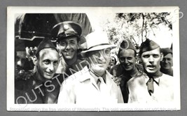 Original 1941 Actor PAT O&#39;BRIEN &amp; US Troops Delmar Race Track CA Candid Photo - £77.76 GBP