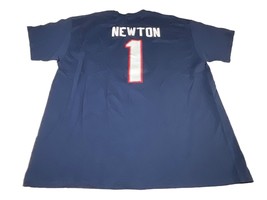 NFL New England Patriots Men’s T-Shirt Size XL #1 Cam Newton Blue Football NWT - £15.59 GBP