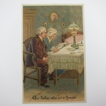 Lords Prayer Postcards Lot of 8 Christian Religious Our Father  Embossed Antique - £62.75 GBP