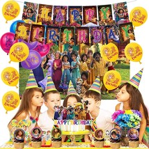 Encanto Happy Birthday Party Decorations Supplies Set Backdrop Cake Top Banner - £11.73 GBP