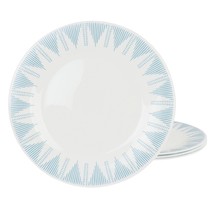 Ultra by Gibson Piper Point 4 Piece 10 Inch Round Tempered Opal Glass Di... - $47.82