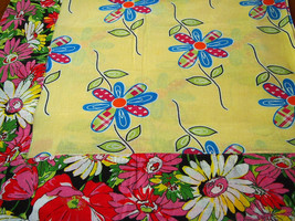Floral Chita Tablecloth in Yellow and Pink - $30.00