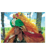 Maracatu Warrior: Vintage Brazilian Carnival Photo Postcard - £3.73 GBP