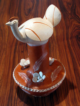 Brazilian Ceramic bird piece by Naif Folk Artist Jacinta dos Santos - $59.25